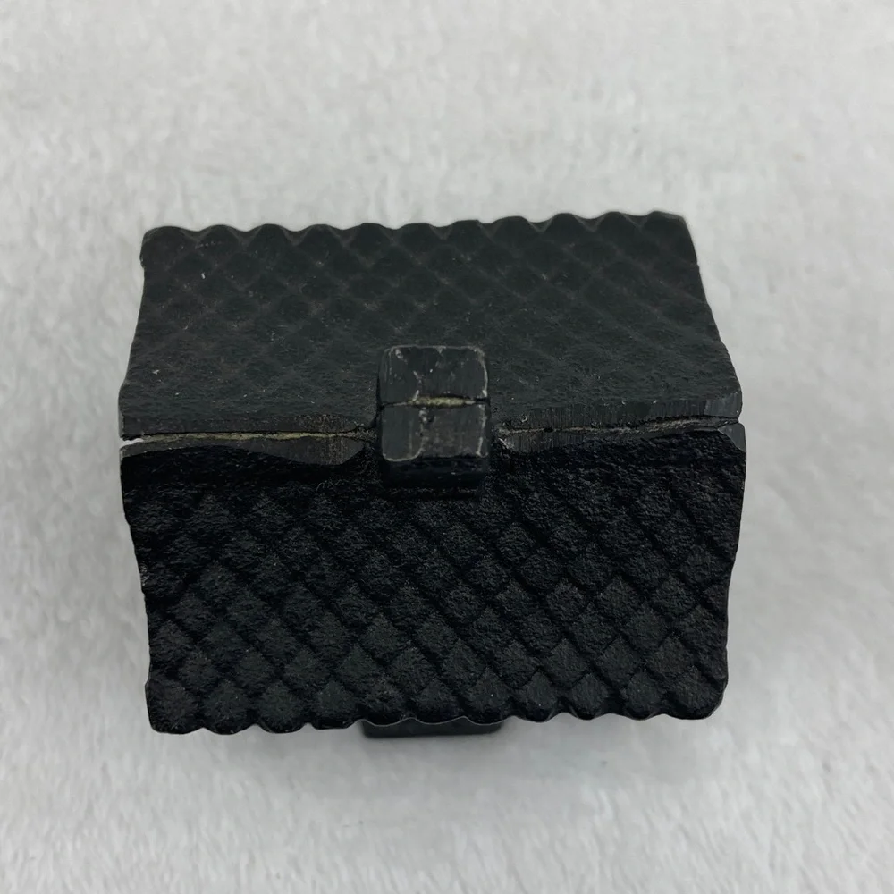 Heavy Black Cast Iron House Stamp Dispenser 3”